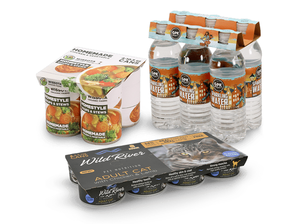 Als Alternative zu Kunststoffringen und Schrumpffolie bieten unsere Clip-Multipack-Kartons für Lebensmittel und Getränke den Schutz und die Branding-Möglichkeiten, die Ihre Produkte verdienen. 