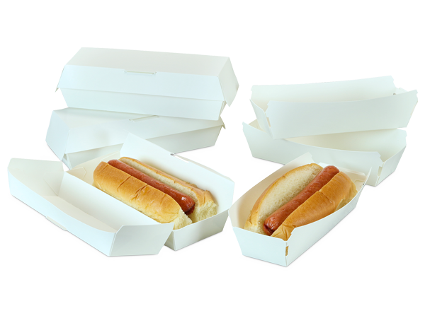 Papp-Doppelschalen und -Schalen für Hotdogs