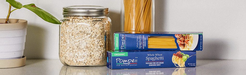 Spaghetti-Verpackung mit Sichtkarton