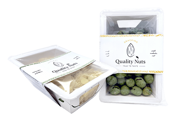 Erfahren Sie, wie Ranobo, ein belgischer Großhändler für Nüsse und Trockenfrüchte, seine Marke Quality Nuts von Kunststoffverpackungen auf faserbasierte PaperSeal™-Schalen umgestellt hat.
