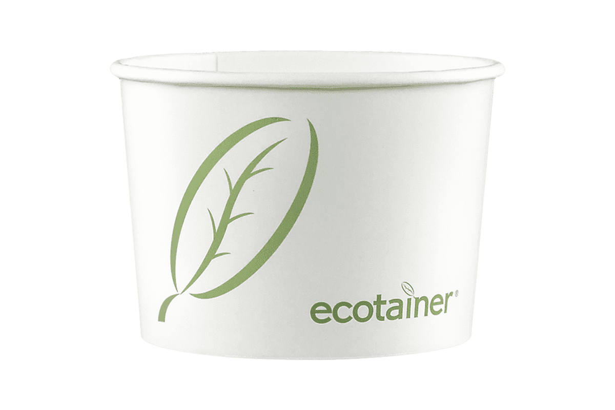 Kommerziell kompostierbare ecotainer™-Verpackung