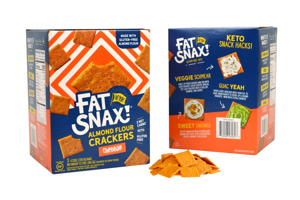 Fat Snax reduziert den Materialverbrauch mit neuer Cracker-Verpackung für den Großhandelsvertrieb