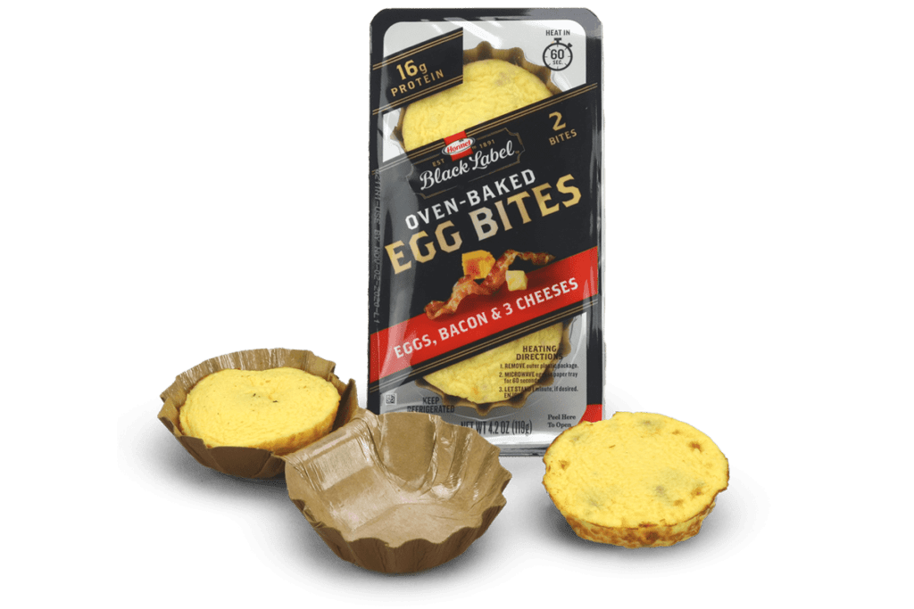 Hormel hat sich mit Graphic Packaging International zusammengetan, um für seine Black Label Oven-Baked Egg Bites eine mikrowellengeeignete Schale auf den Markt zu bringen.