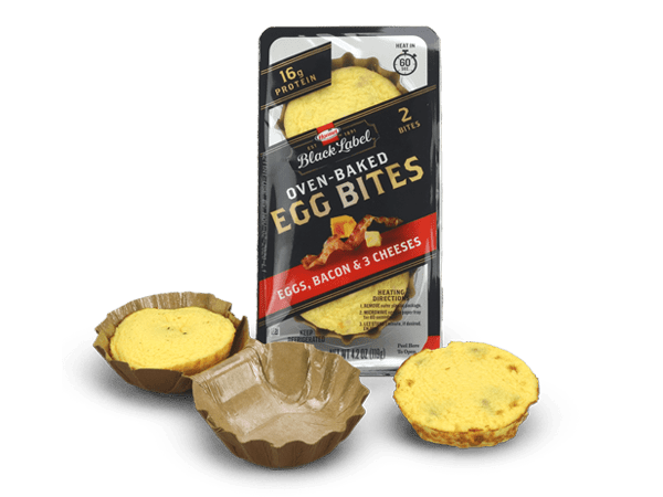 Hormel hat sich mit Graphic Packaging International zusammengetan, um für seine Black Label Oven-Baked Egg Bites eine mikrowellengeeignete Schale auf den Markt zu bringen.