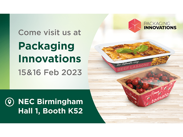 Besuchen Sie die Packaging Innovations 2023 von Graphic Packaging International und erfahren Sie mehr über Paperseal und die ProducePack Siegelschale