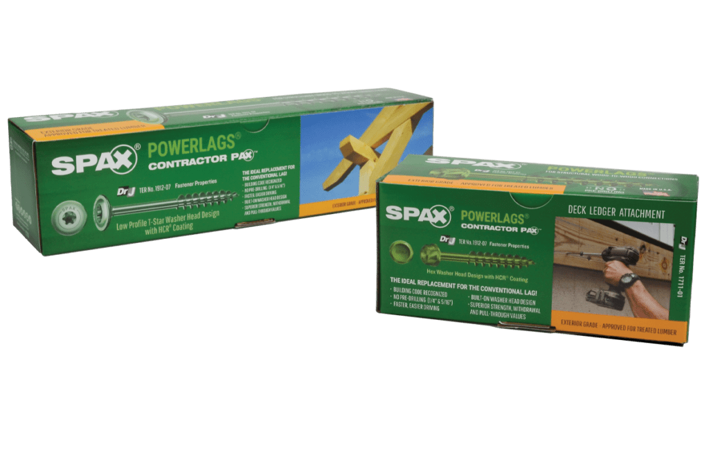 Elegantes und dennoch funktionelles Verpackungs-Upgrade für SPAX PowerLag®-Befestigungen